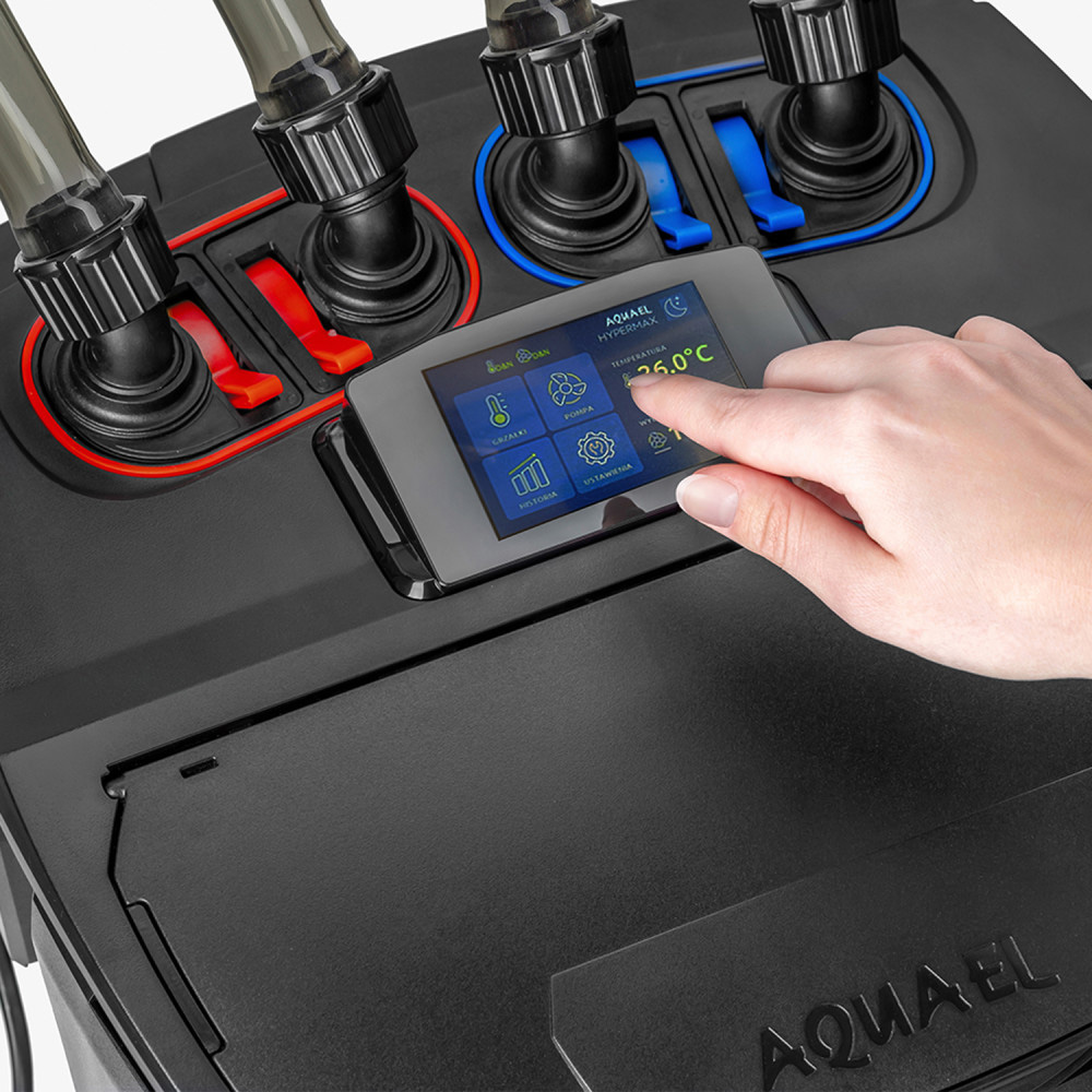 AQUAEL Hypermax BT Thermo Filtr kubełkowy z grzałką do akwarium 200-1500l + gratis